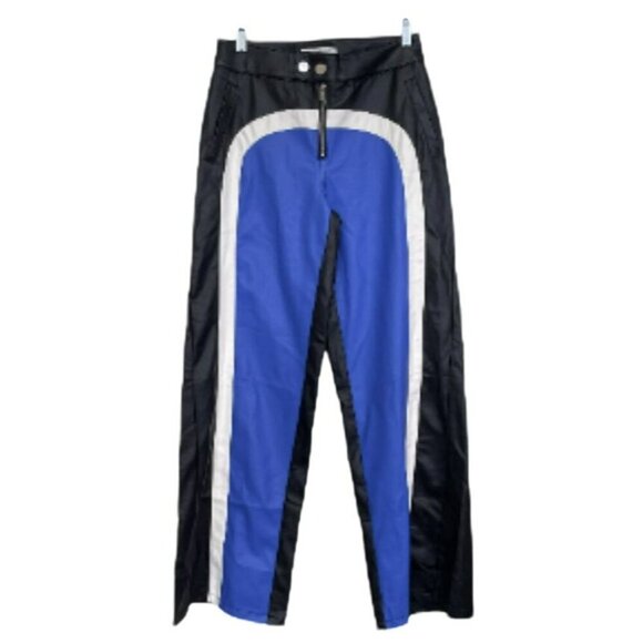 Free People 2 Pc Set Faux Leather Cropped Moto Jacket Pants Sz XS NWT - Picture 8 of 13